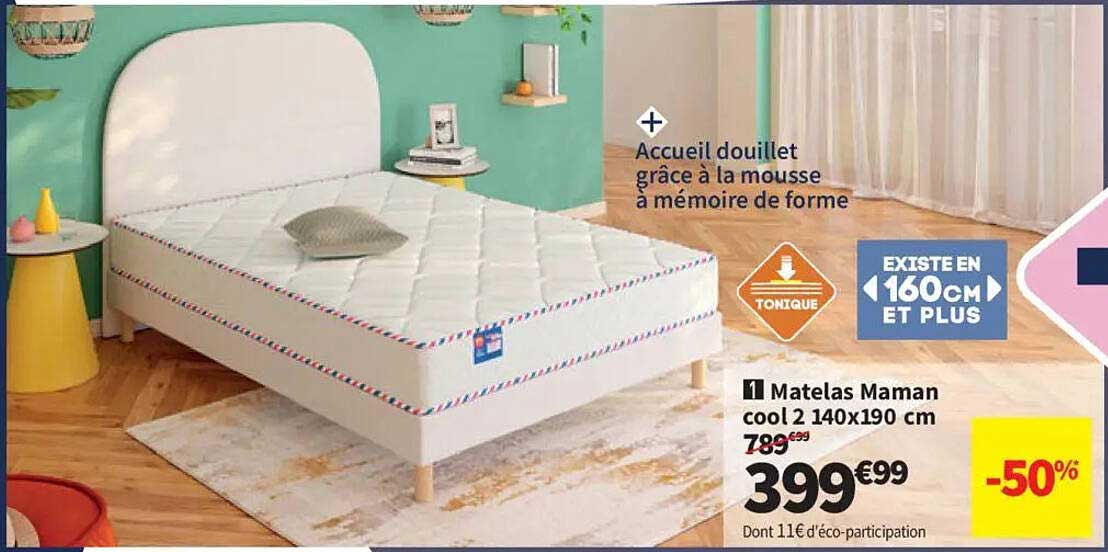 Matelas Maman cool 2 140x190 cm