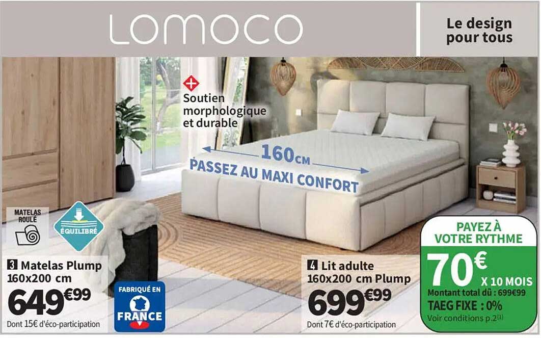 Matelas Plump 160x200 cm