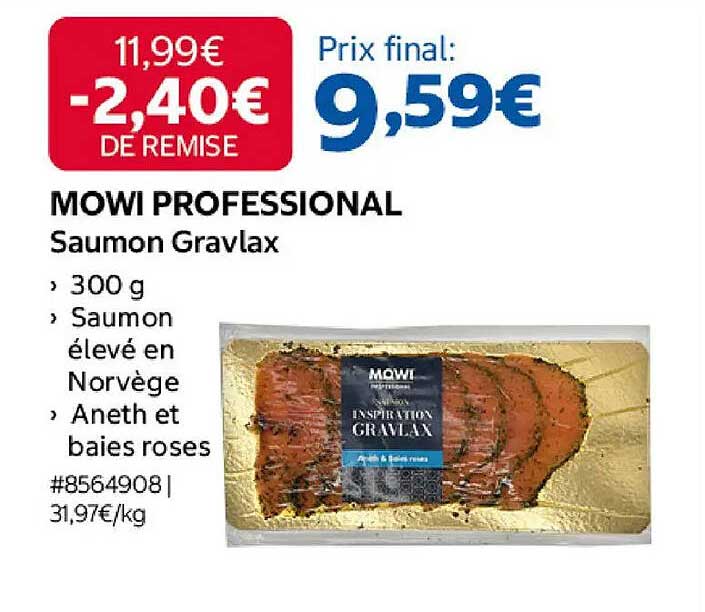MOWI PROFESSIONAL Saumon Gravlax