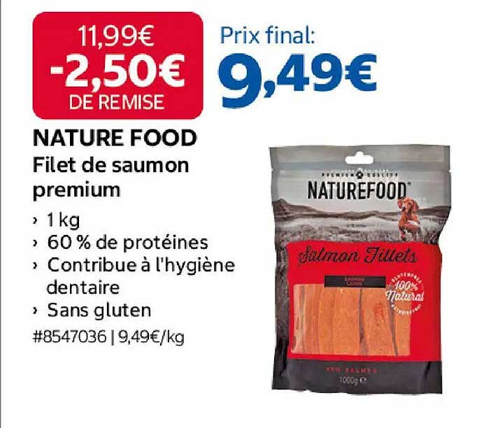 NATURE FOOD Filet de saumon premium