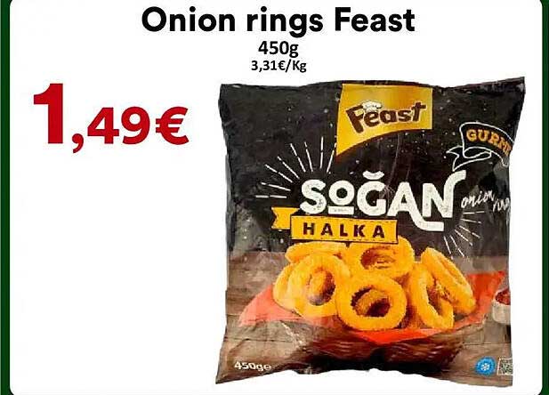 Onion rings Feast 450g
