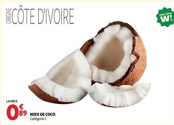 ORIGINE CÔTE D’IVOIRE - NOIX DE COCO Catégorie 1