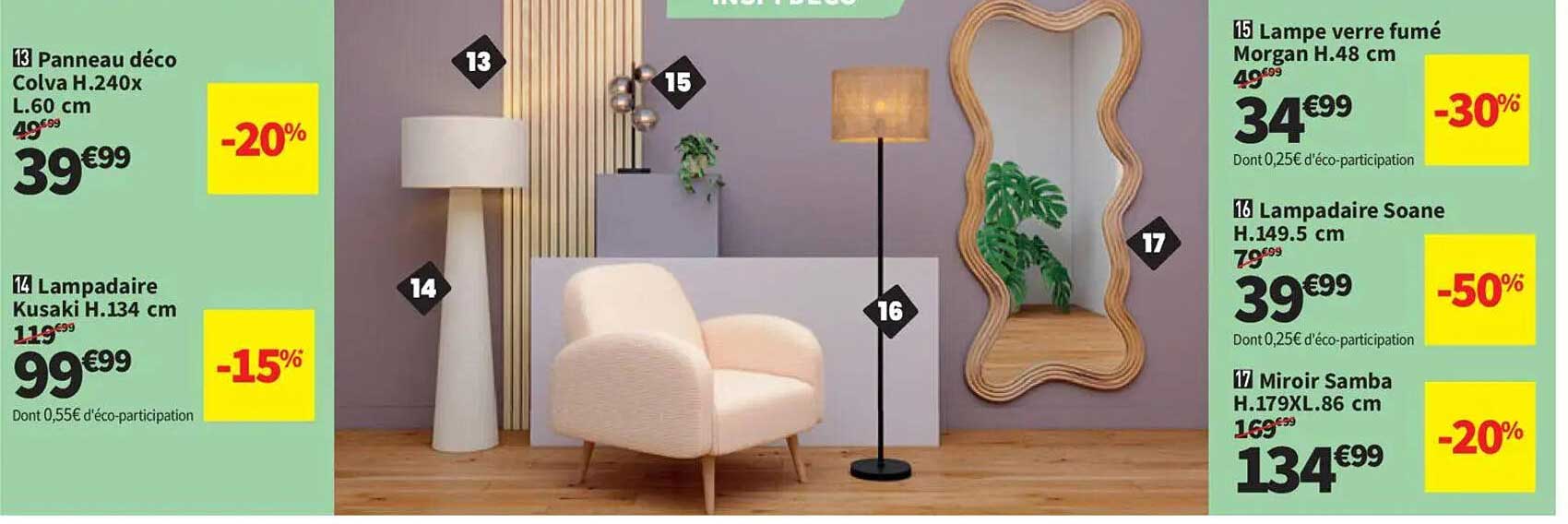 Panneau déco Colva H.240x L.60 cm