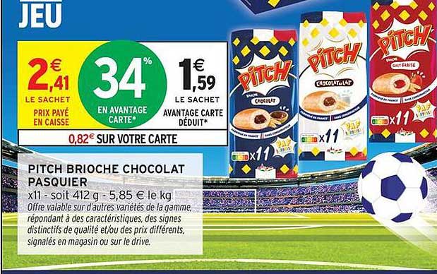 PITCH BRIOCHE CHOCOLAT PASQUIER