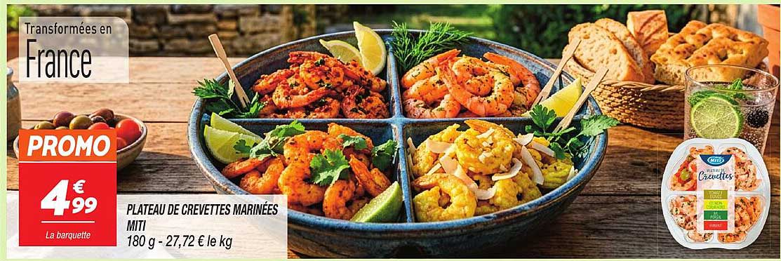 PLATEAU DE CREVETTES MARINÉES MITI