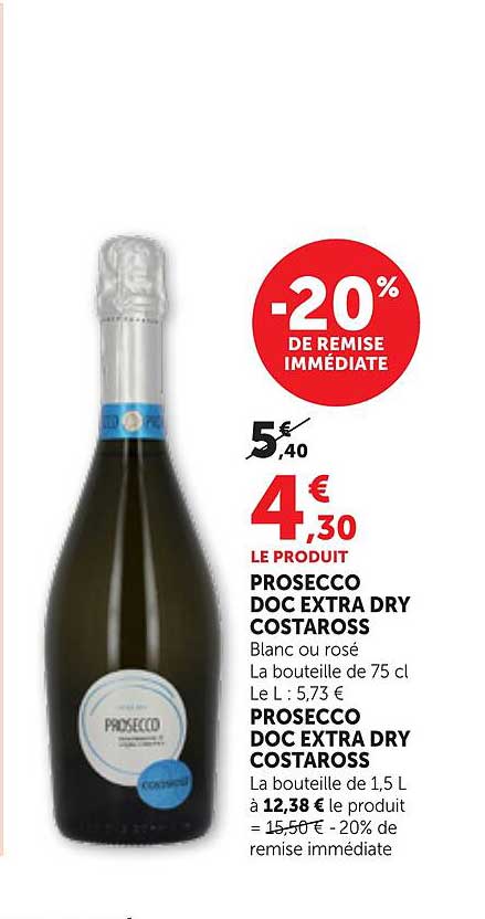 PROSECCO DOC EXTRA DRY COSTAROSS