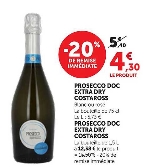 PROSECCO DOC EXTRA DRY COSTAROSS