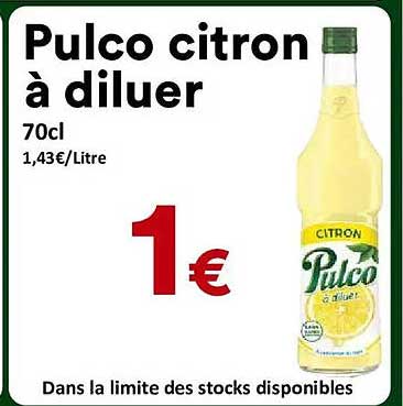Pulco citron à diluer