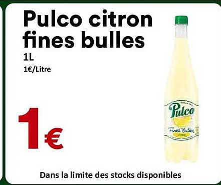 Pulco citron fines bulles