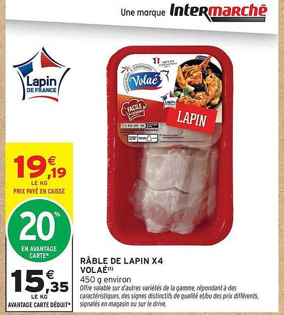 RÂBLE DE LAPIN X4 VOLAE