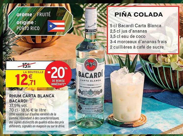 RHUM CARTA BLANCA BACARDI