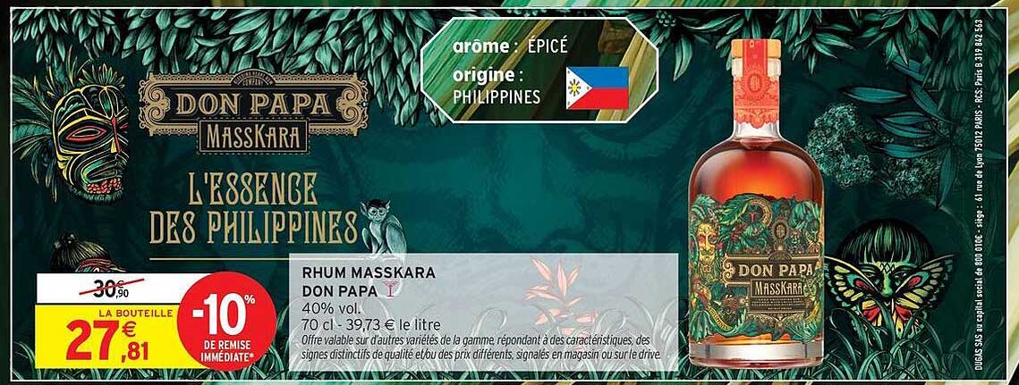 Rhum Masskara Don Papa