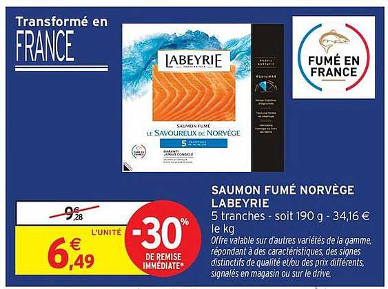 SAUMON FUMÉ NORVÈGE LABEYRIE