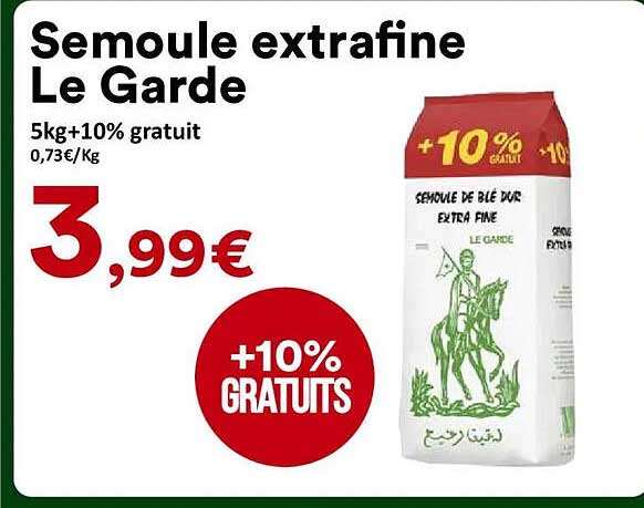 Semoule extrafine Le Garde