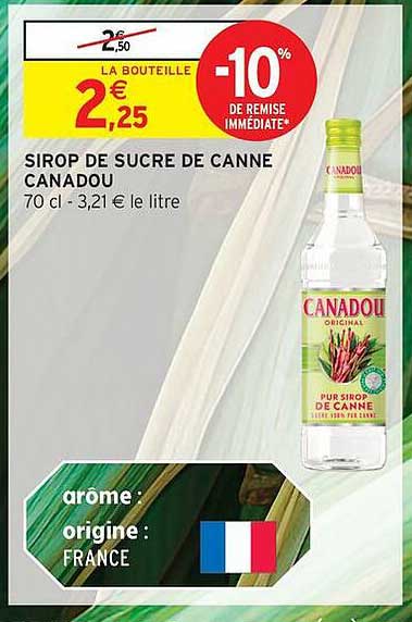 SIROP DE SUCRE DE CANNE CANADOU