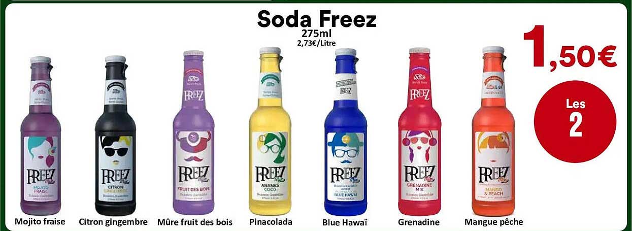 Soda Freez 275ml 2,73€/Litre