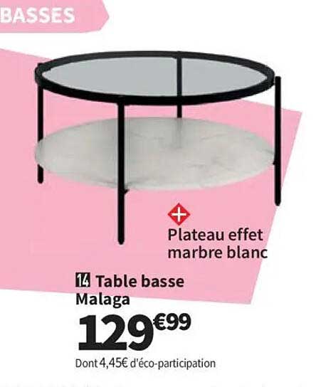 Table basse Malaga