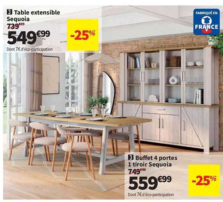 Table extensible Sequoia