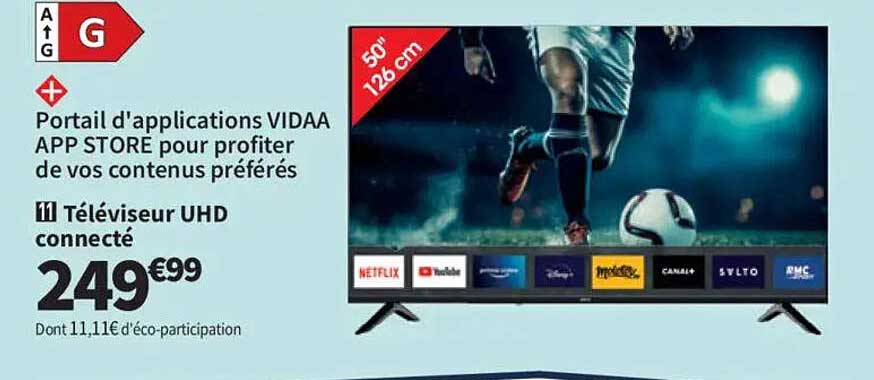 Téléviseur UHD connecté
