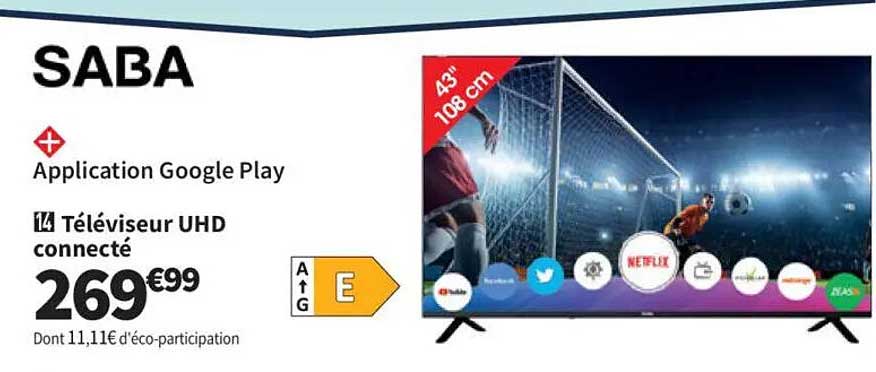 Téléviseur UHD connecté