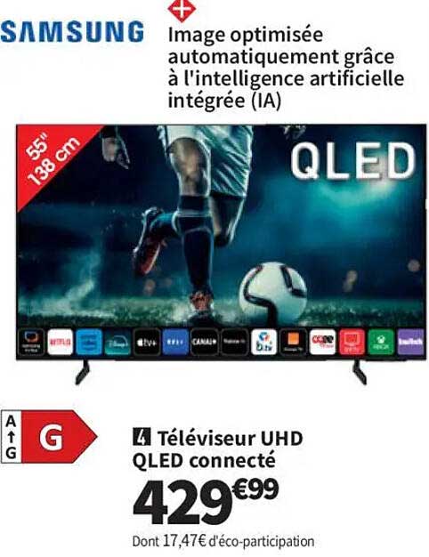 Téléviseur UHD QLED connecté