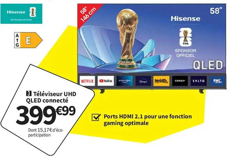 Téléviseur UHD QLED connecté