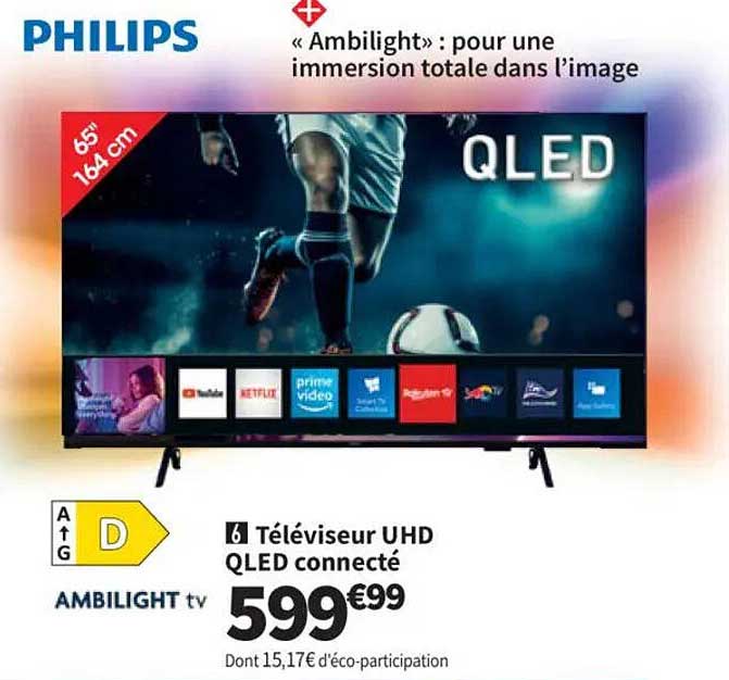 Téléviseur UHD QLED connecté