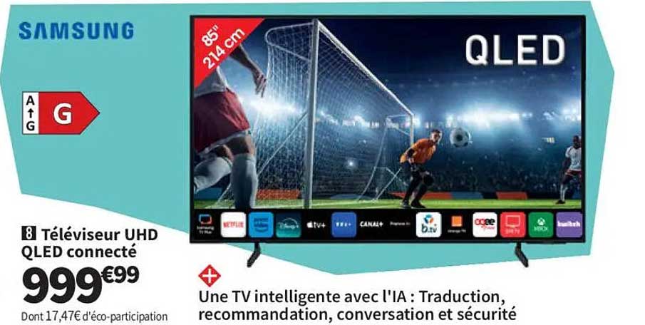 Téléviseur UHD QLED connecté
