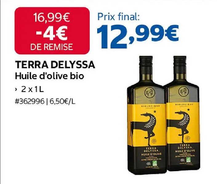 TERRA DELYSSA Huile d'olive bio