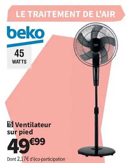 Ventilateur sur pied