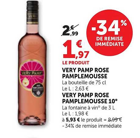 VERY PAMP ROSE PAMPLEMOUSSE