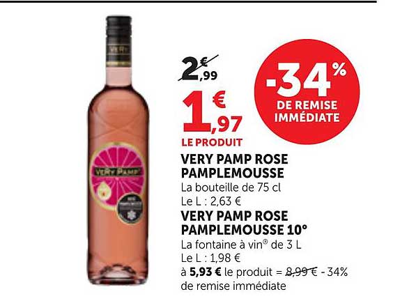 VERY PAMP ROSE PAMPLEMOUSSE