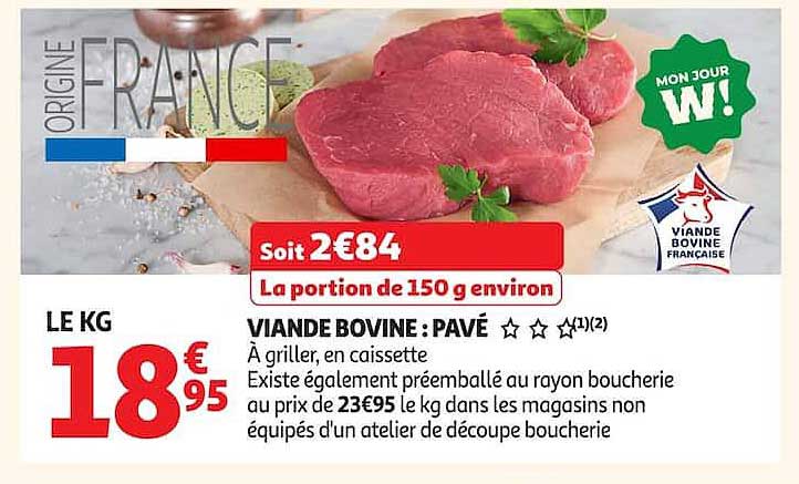 VIANDE BOVINE : PAVÉ