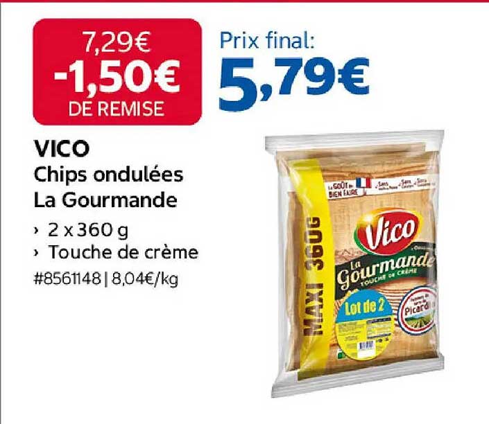 VICO Chips ondulées La Gourmande