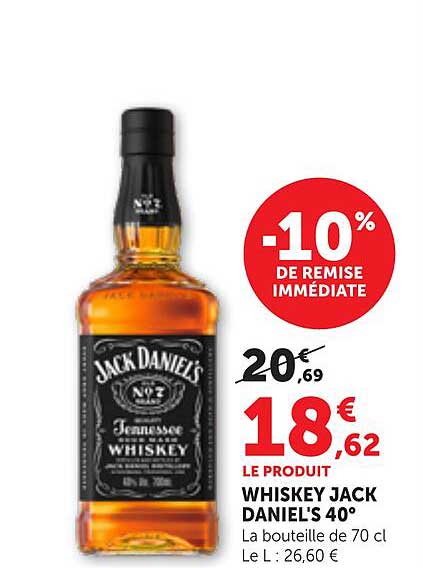 WHISKEY JACK DANIELS 40°