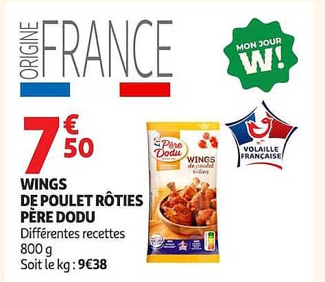 WINGS DE POULET RÔTIES PÈRE DODU
