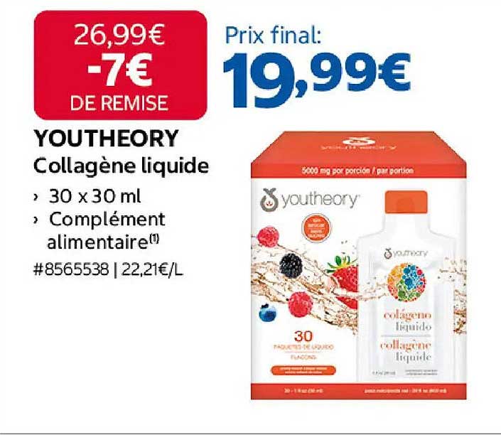YOUTHEORY Collagène liquide