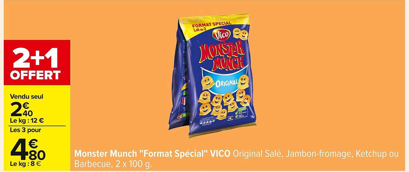2+1 OFFERTE sur Monster Munch VICO