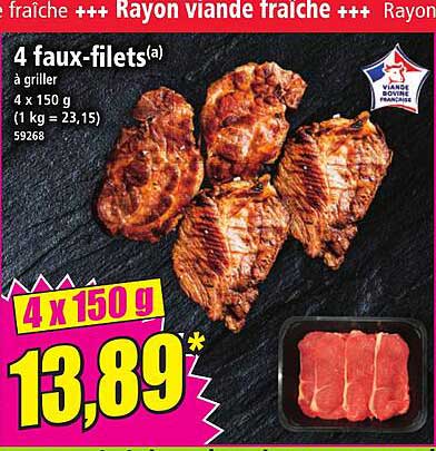4 faux-filets