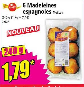 6 Madeleines espagnoles Mojicon