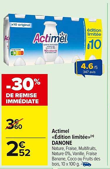 Actimel «Édition limitée»(n) DANONE