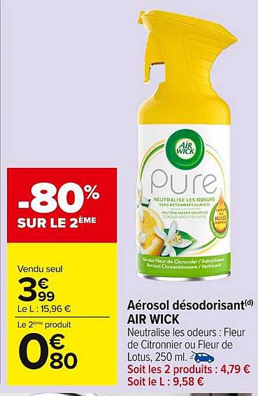 Aérosol désodorisant AIR WICK