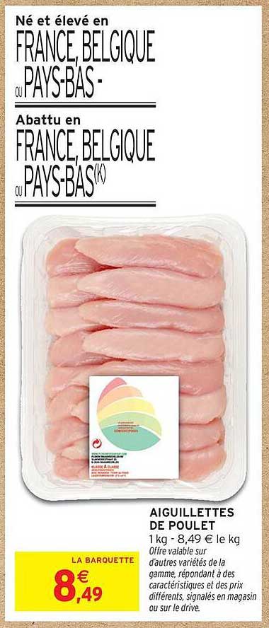AIGUILLETTES DE POULET