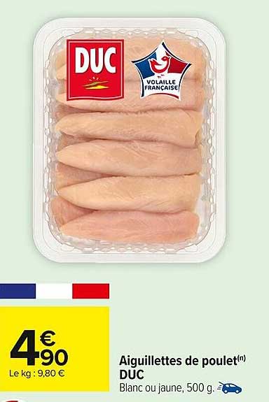 Aiguillettes de poulet DUC