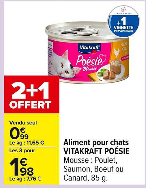 Aliment pour chats VITAKRAFT POÉSIE
