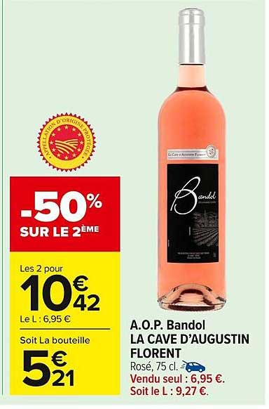 A.O.P. Bandol LA CAVE D’AUGUSTIN FLORENT