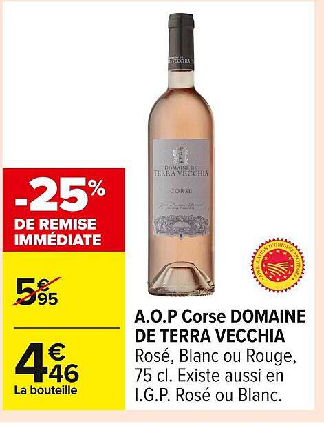 A.O.P Corse DOMAINE DE TERRA VECCHIA
