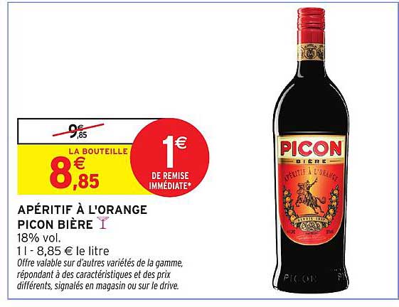 APÉRITIF À L'ORANGE PICON BIÈRE