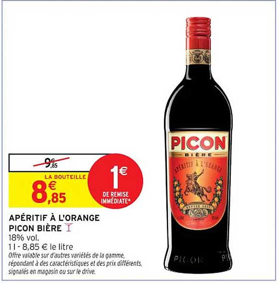 APÉRITIF À L'ORANGE PICON BIÈRE