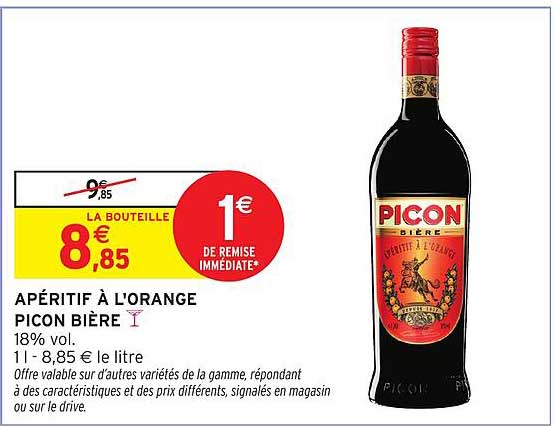 APÉRITIF À L'ORANGE PICON BIÈRE